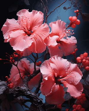 Spider hibiscus(Hibiscus schizopetalus)